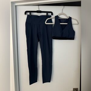 Navy workout set